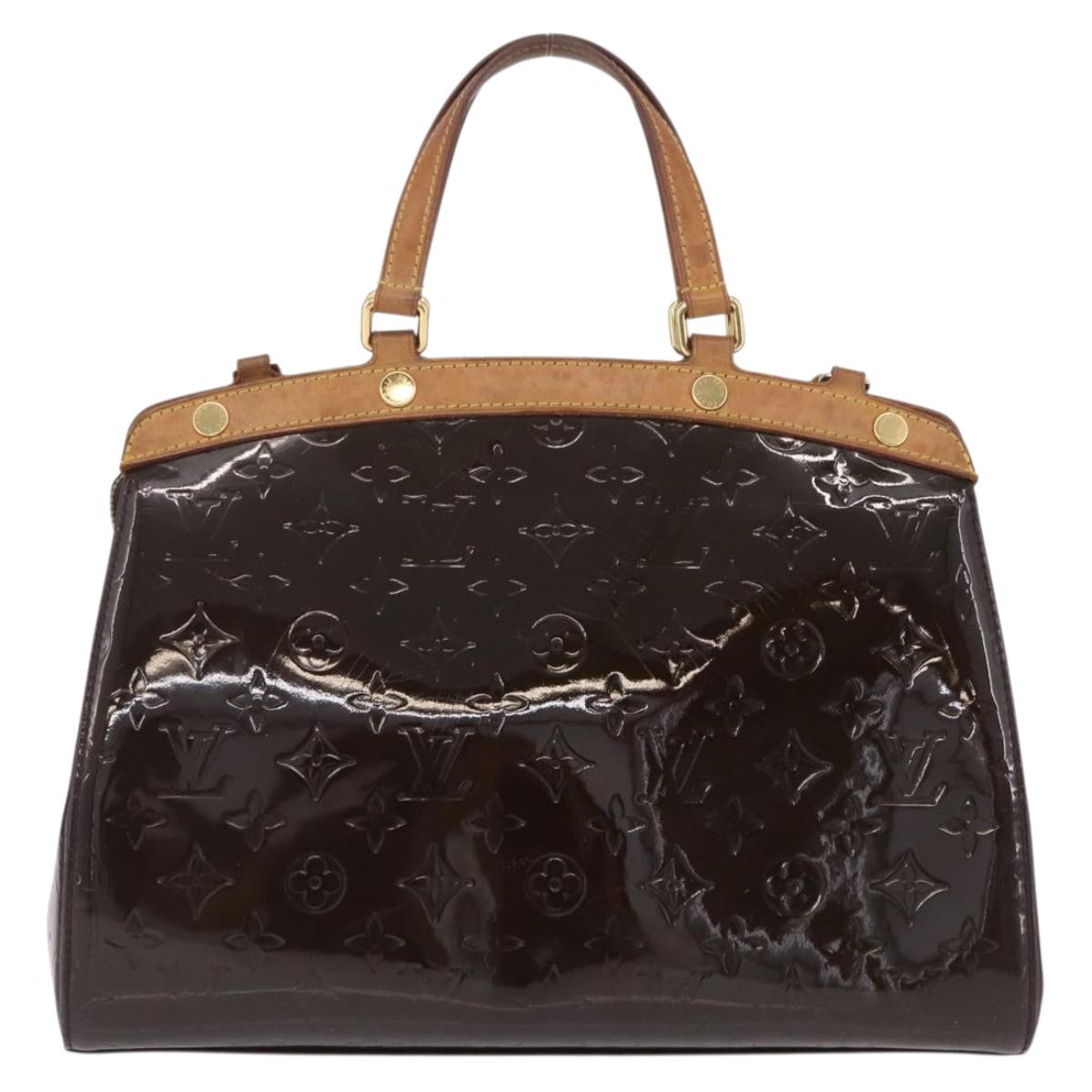 LOUIS VUITTON Monogram Vernis Blair MM Hand Bag Amarante M91619 LV Auth BA16111
