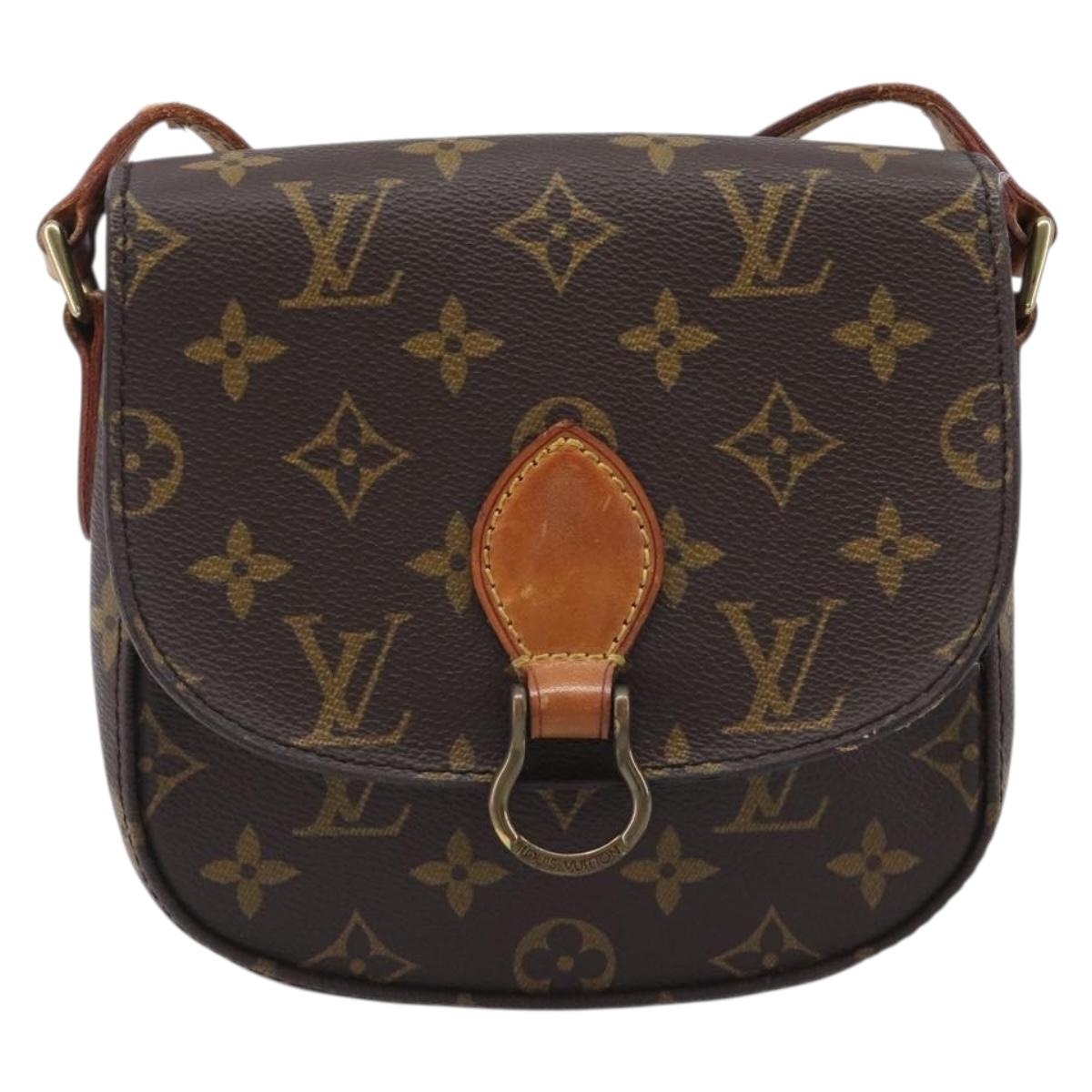 LOUIS VUITTON Monogram Saint Cloud PM Shoulder Bag M51244 LV Auth BA16135