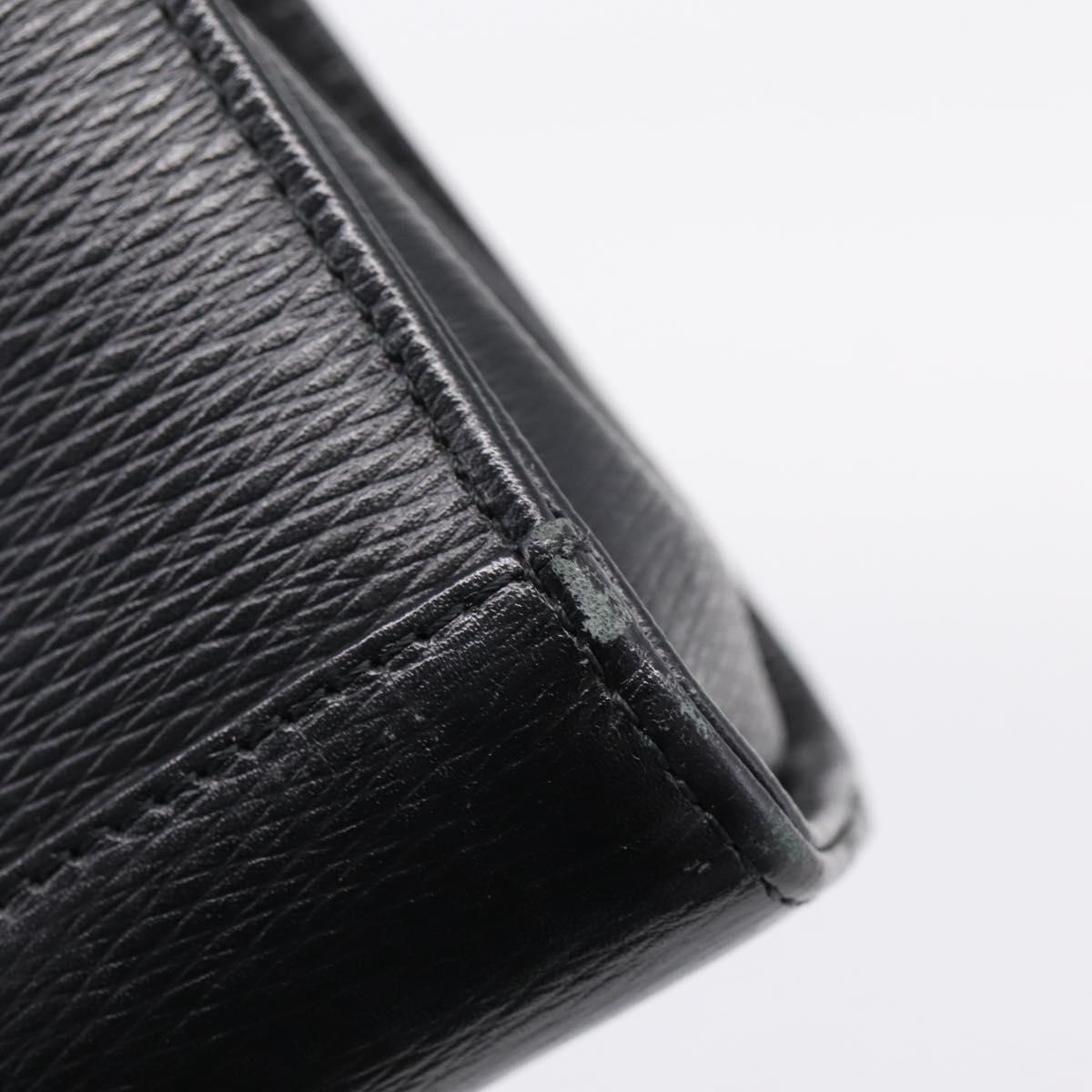 Balenciaga Hand Bag Leather 2way Black Gold Tone Auth BA16148