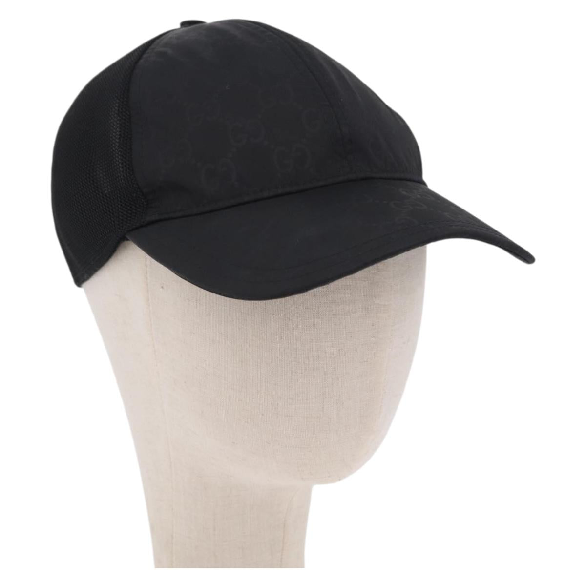 GUCCI GG Cap Nylon Black Auth BA16150