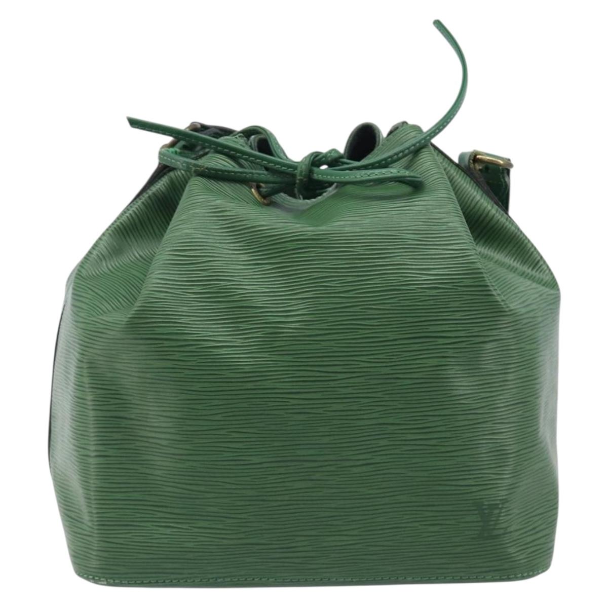 LOUIS VUITTON Epi Petit Noe Shoulder Bag Green M44104 LV Auth BA16162