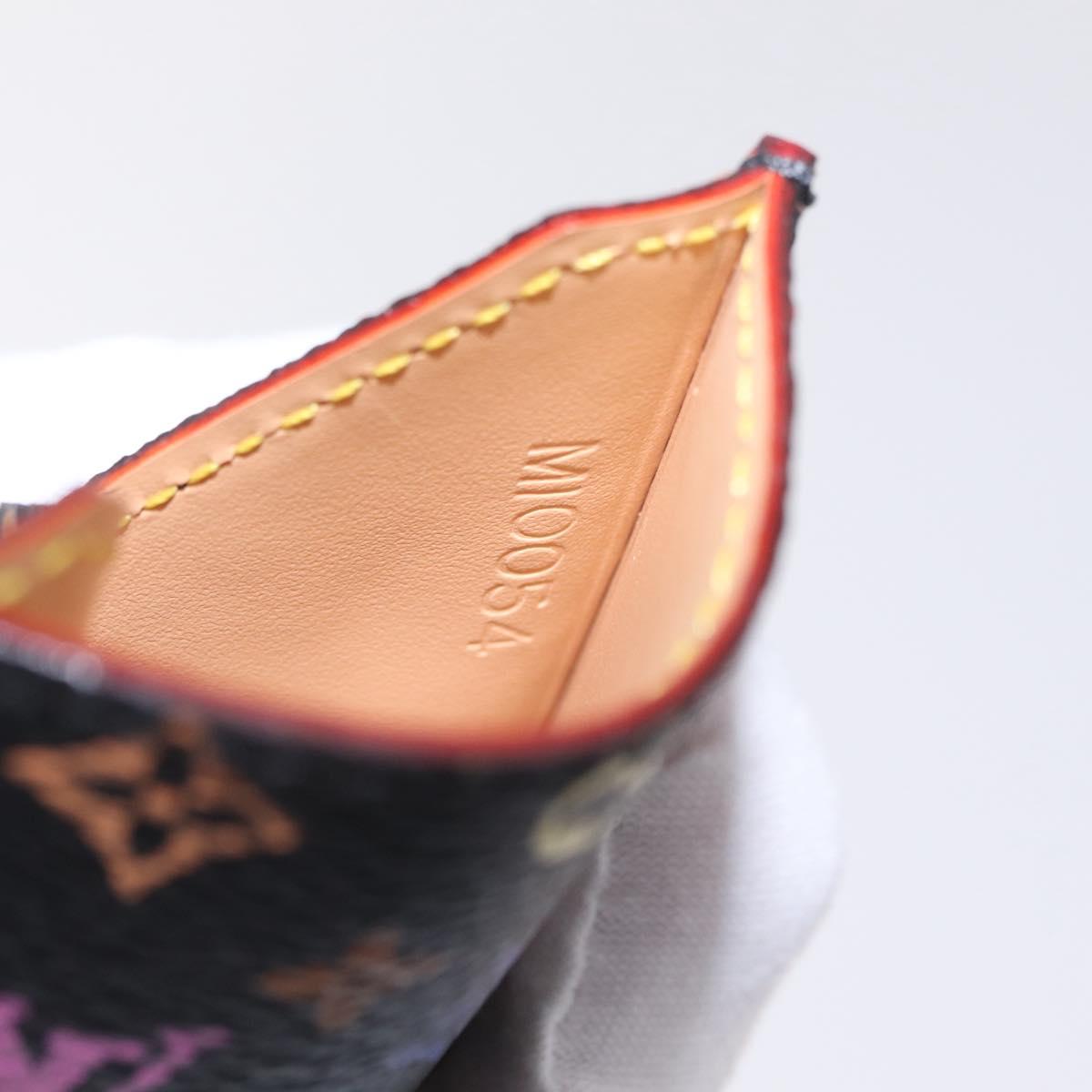 LOUIS VUITTON Monogram Multicolor Etui Miroir Black M92651 LV Auth BA16163