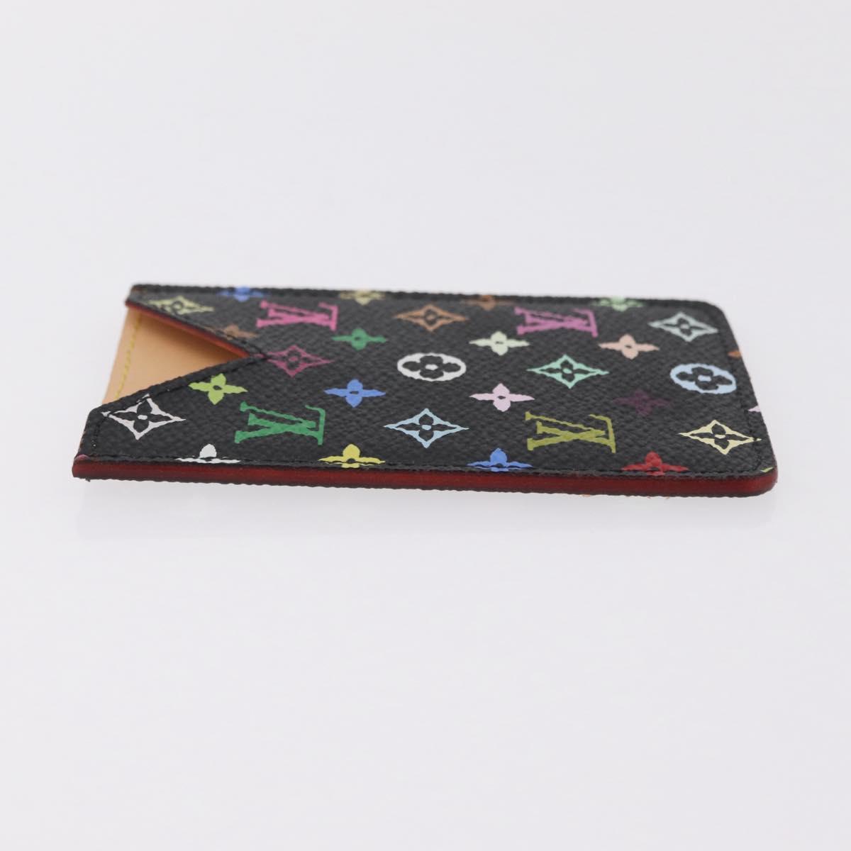 LOUIS VUITTON Monogram Multicolor Etui Miroir Black M92651 LV Auth BA16163