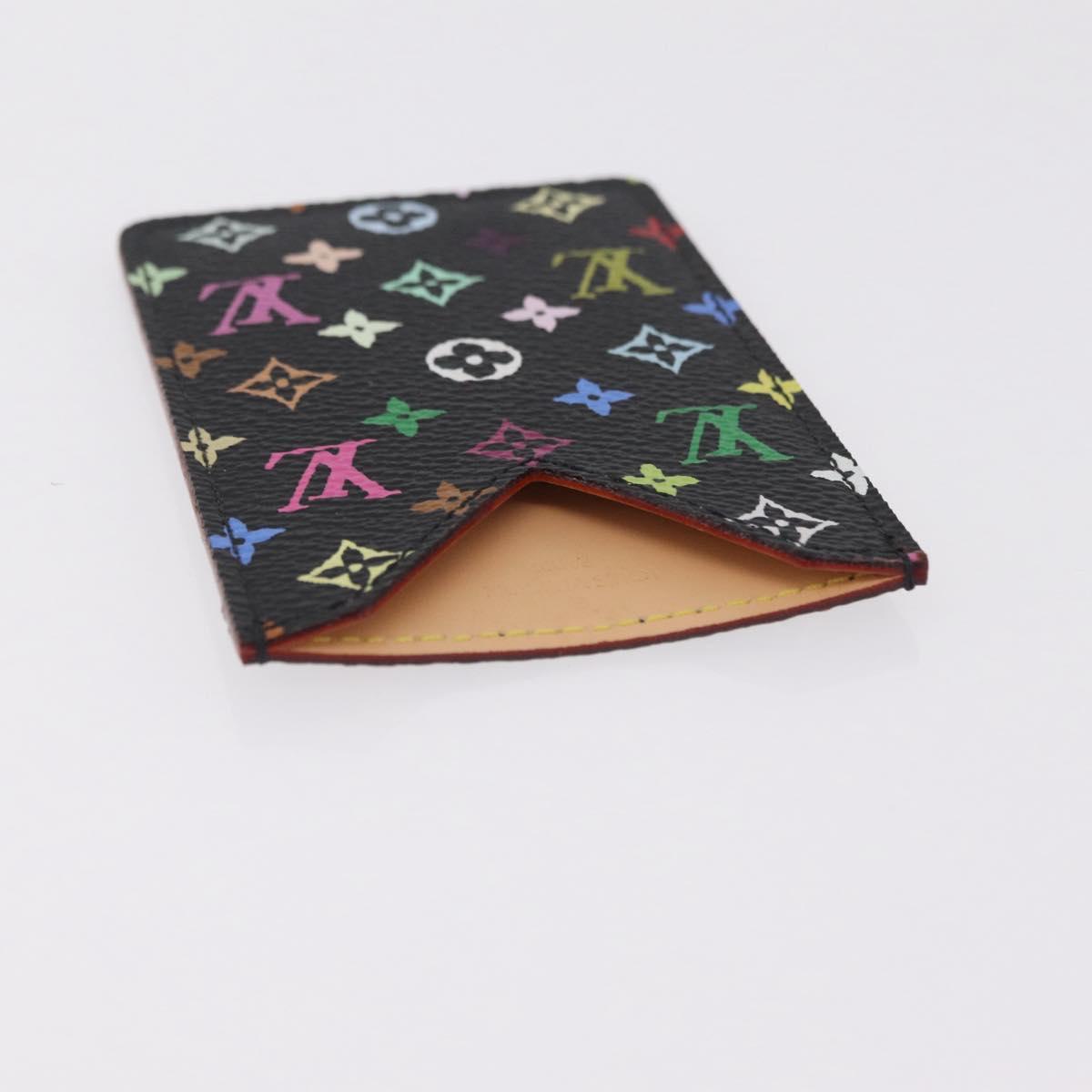 LOUIS VUITTON Monogram Multicolor Etui Miroir Black M92651 LV Auth BA16163