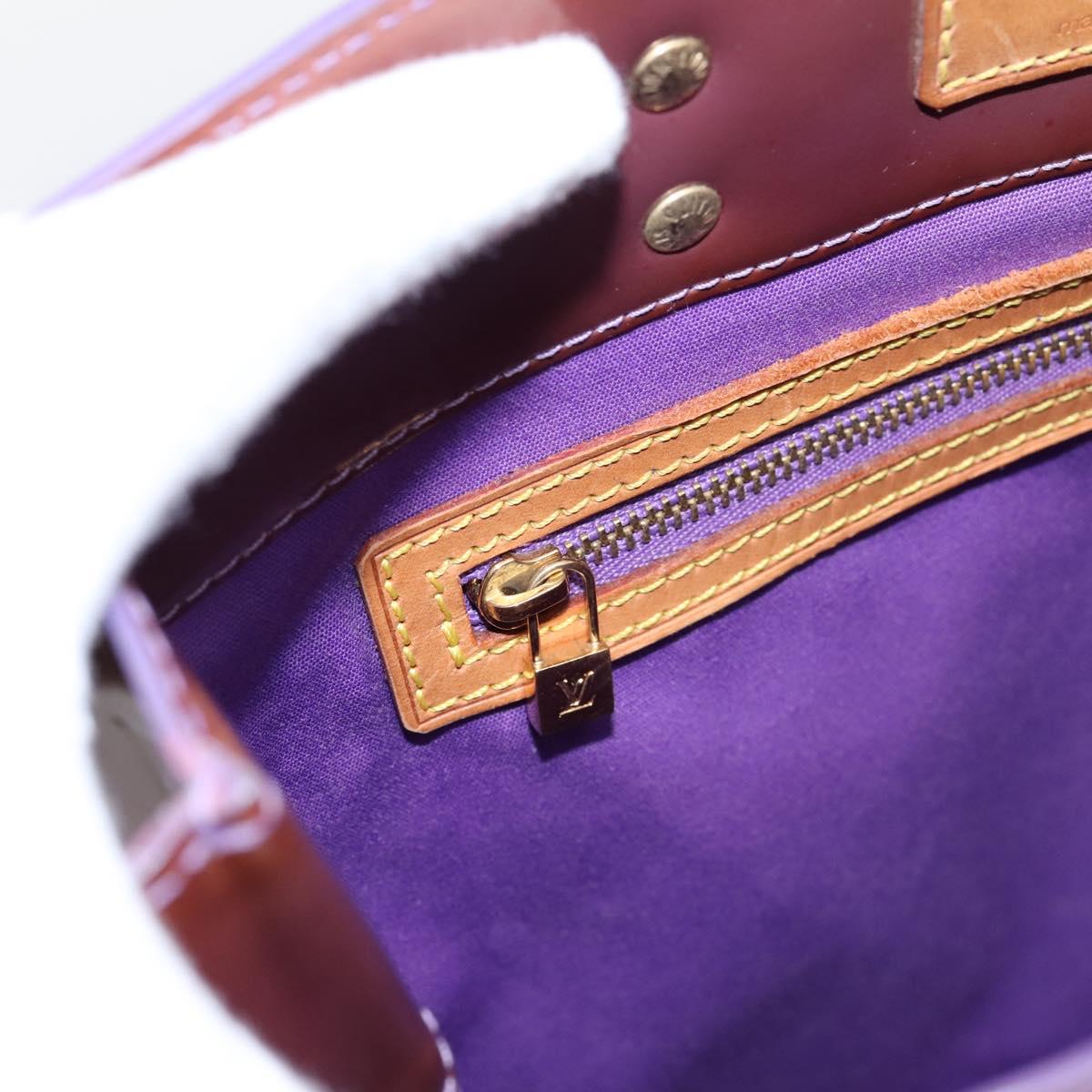 LOUIS VUITTON Monogram Vernis Reade MM Hand Bag Purple M91087 LV Auth BA16172