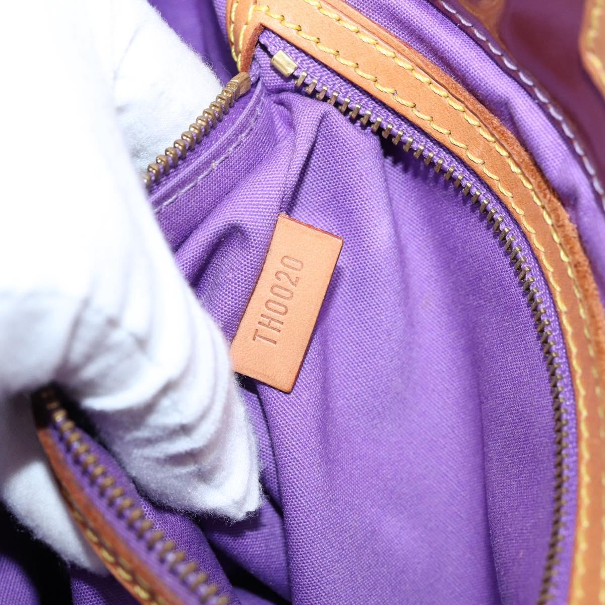 LOUIS VUITTON Monogram Vernis Reade MM Hand Bag Purple M91087 LV Auth BA16172