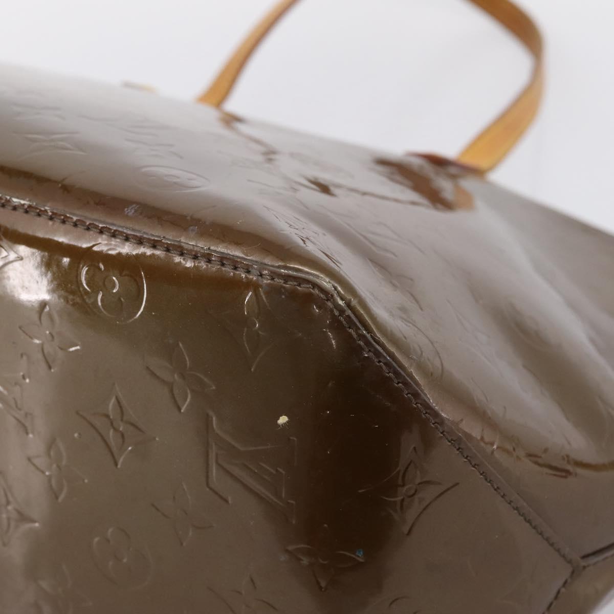 LOUIS VUITTON Monogram Vernis Bellevue GM Bag Veil Bronze M93674 LV Auth BA16175