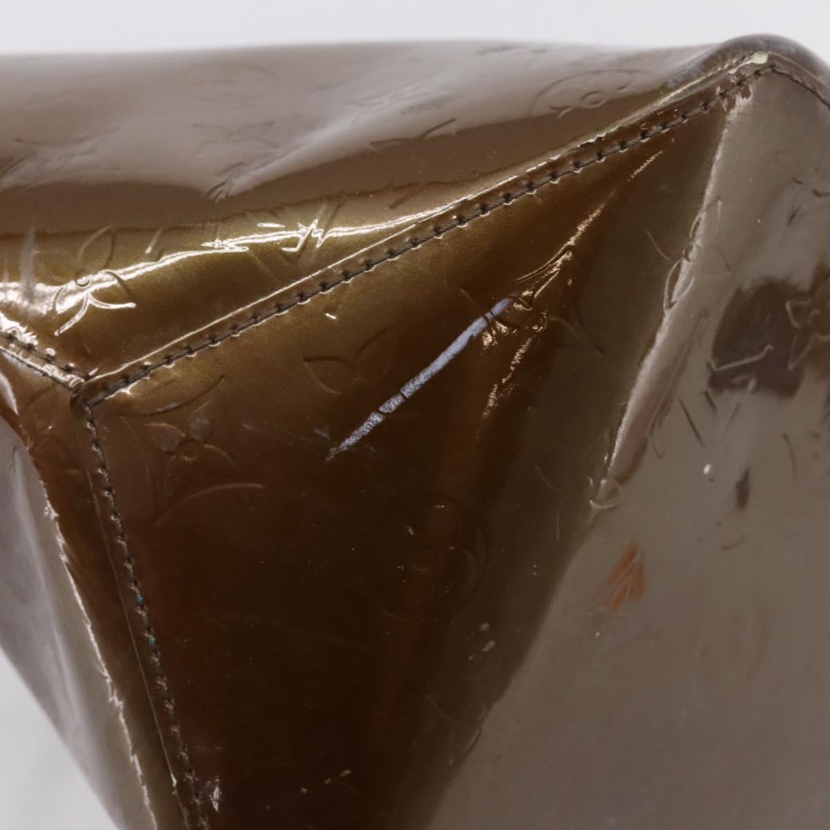 LOUIS VUITTON Monogram Vernis Bellevue GM Bag Veil Bronze M93674 LV Auth BA16175