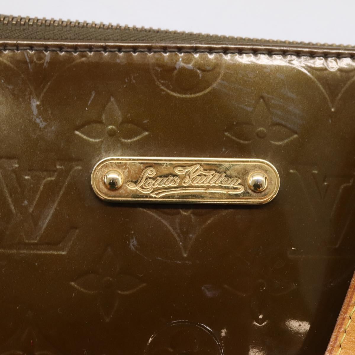 LOUIS VUITTON Monogram Vernis Bellevue GM Bag Veil Bronze M93674 LV Auth BA16175