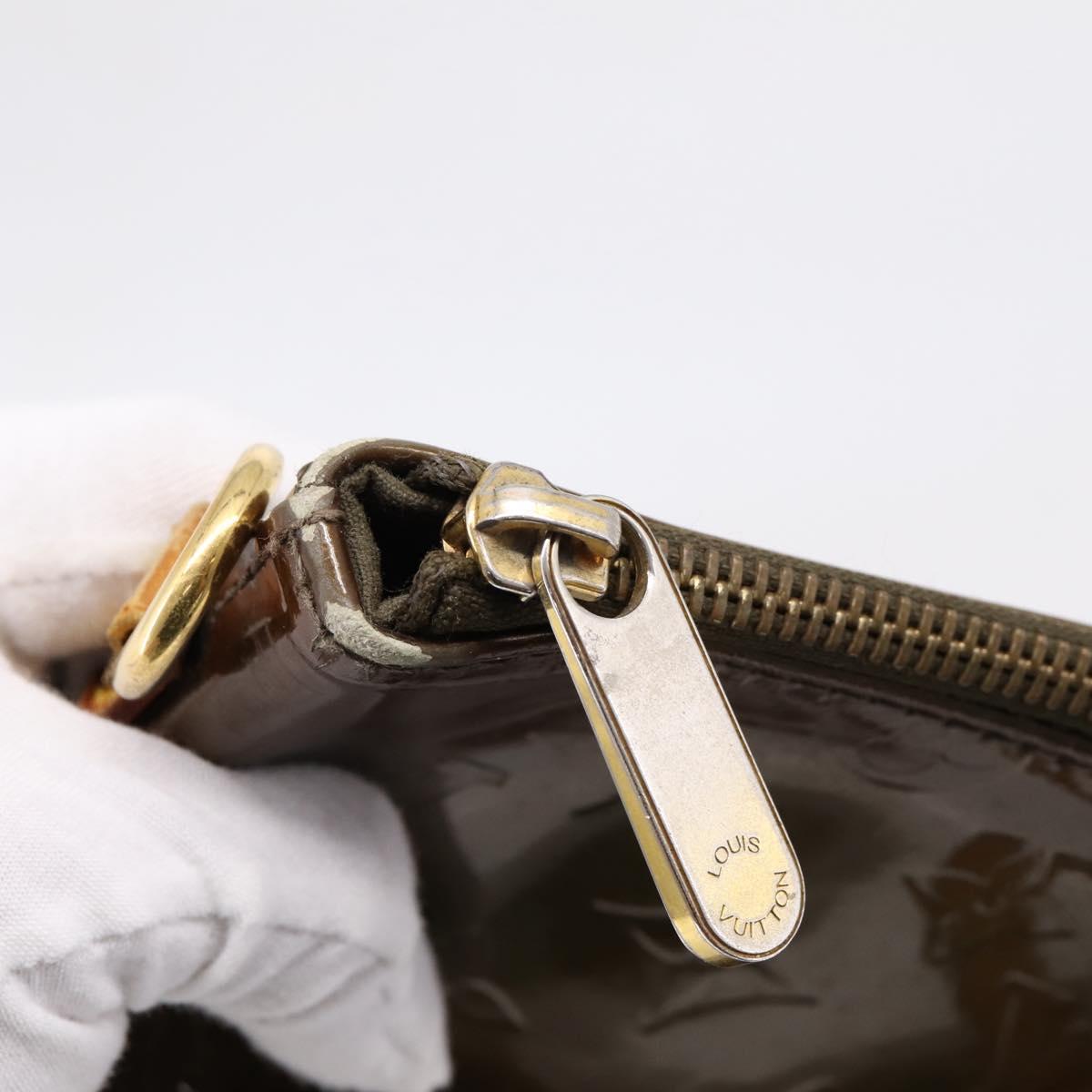 LOUIS VUITTON Monogram Vernis Bellevue GM Bag Veil Bronze M93674 LV Auth BA16175
