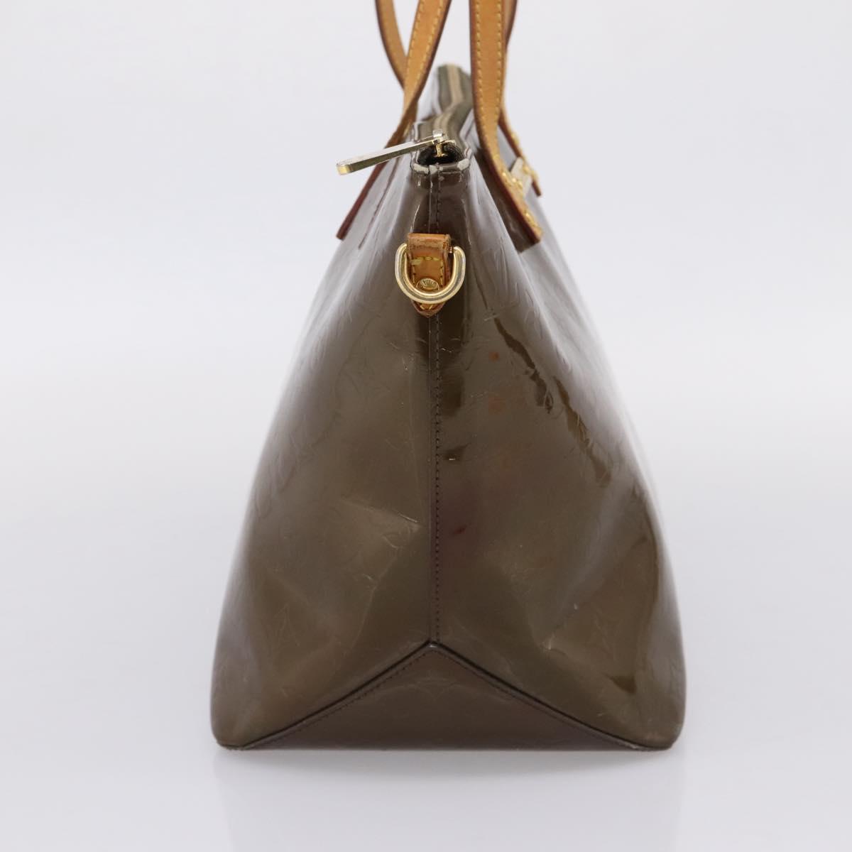 LOUIS VUITTON Monogram Vernis Bellevue GM Bag Veil Bronze M93674 LV Auth BA16175