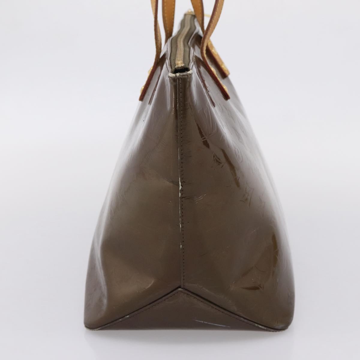 LOUIS VUITTON Monogram Vernis Bellevue GM Bag Veil Bronze M93674 LV Auth BA16175
