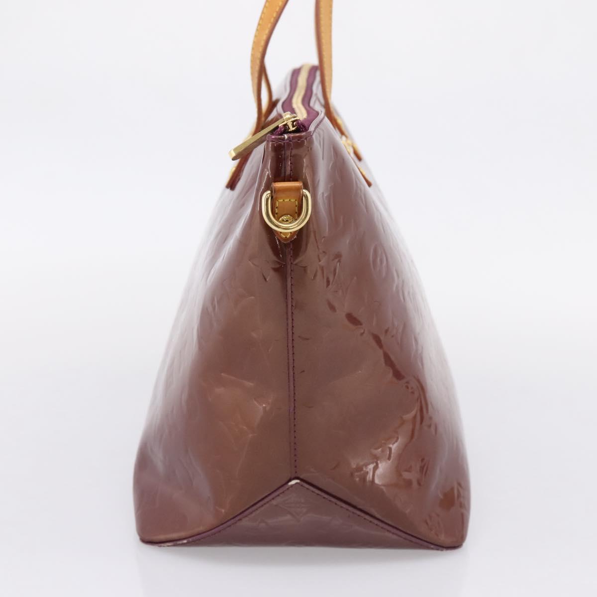 LOUIS VUITTON Monogram Vernis Bellevue GM Hand Bag Viole M93588 LV Auth BA16176