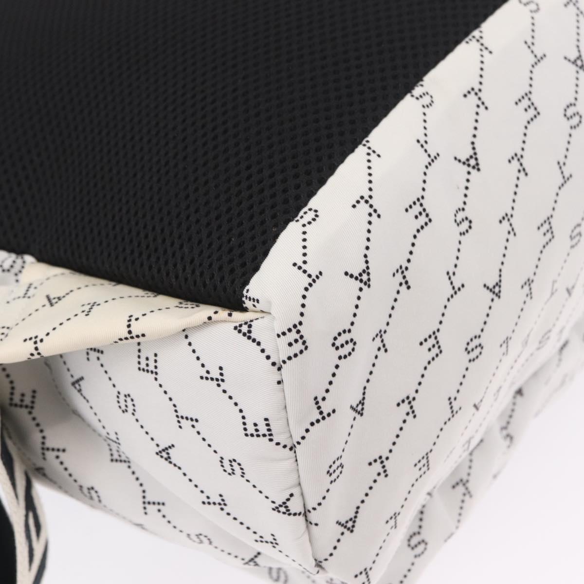 Stella McCartney Backpack Nylon White Black Auth BA16177