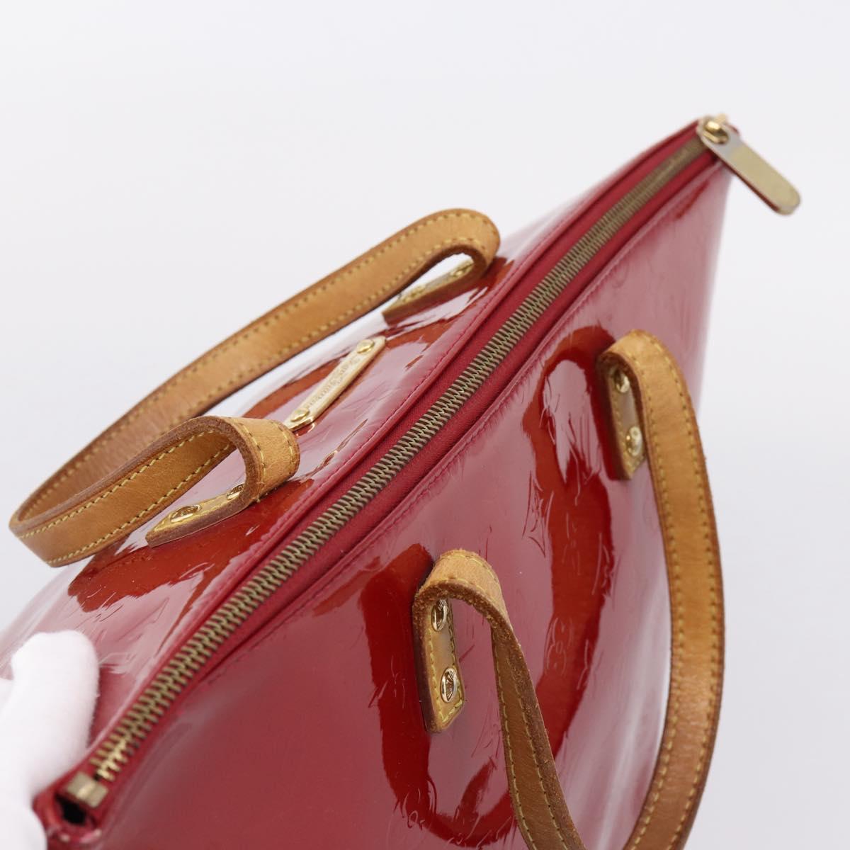 LOUIS VUITTON Monogram Vernis Bellevue PM Pomme D'amour M93583 LV Auth BA16180