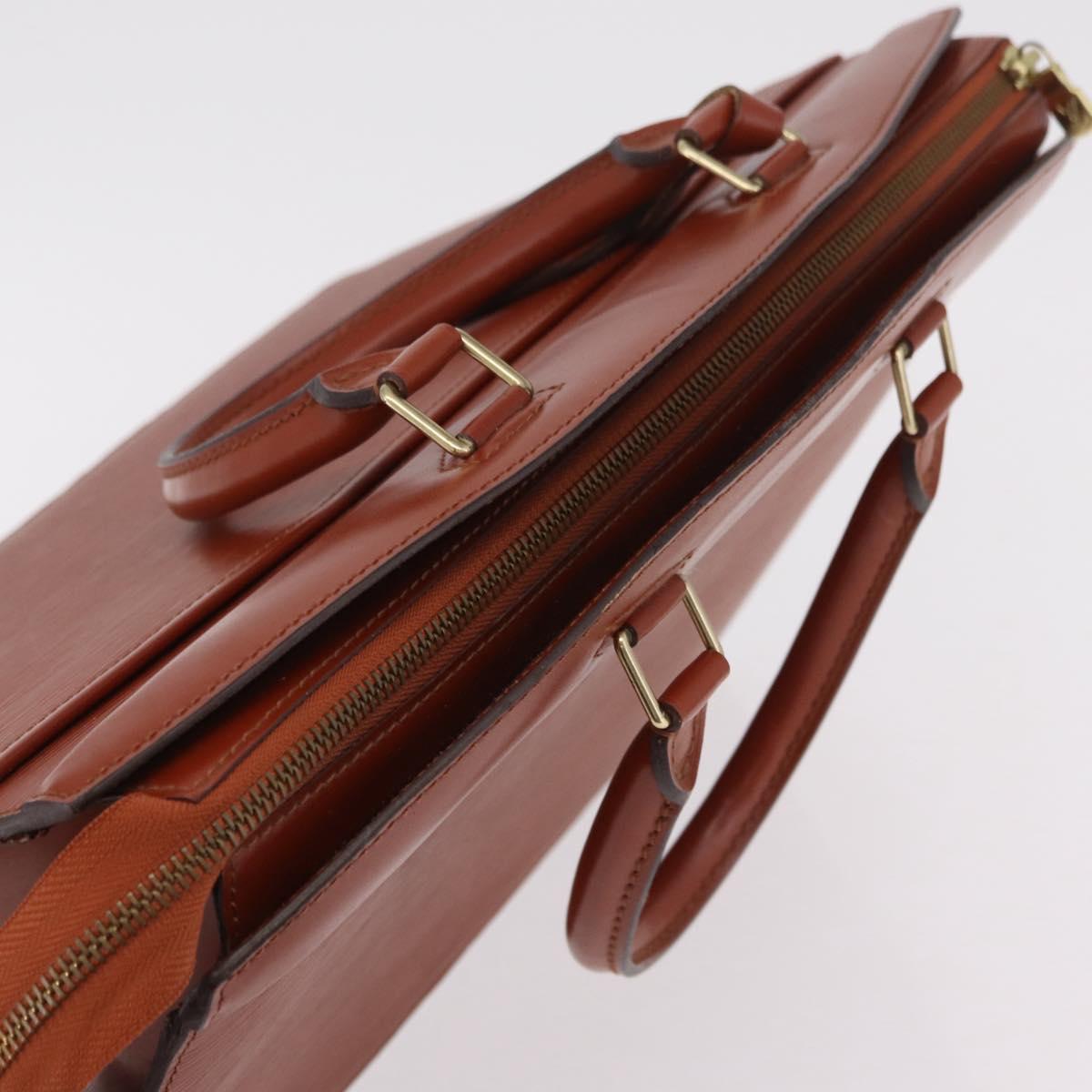 LOUIS VUITTON Epi Riviera Hand Bag Brown M48183 LV Auth BA16187