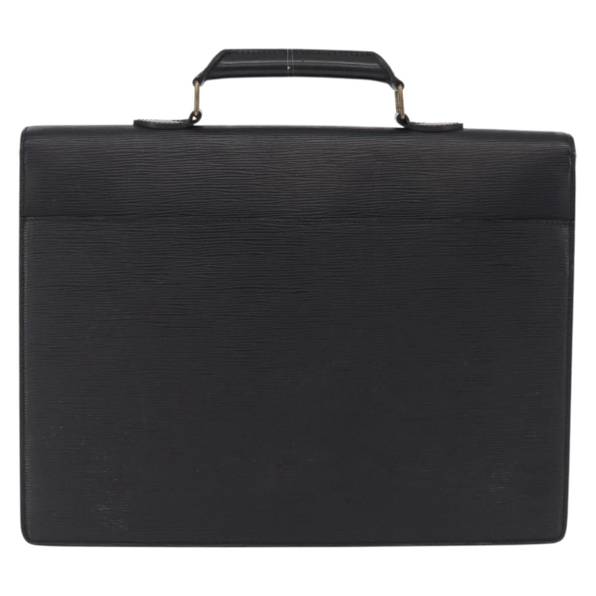 LOUIS VUITTON Epi Serviette Conseiller Briefcase Black M54422 LV Auth BA16193