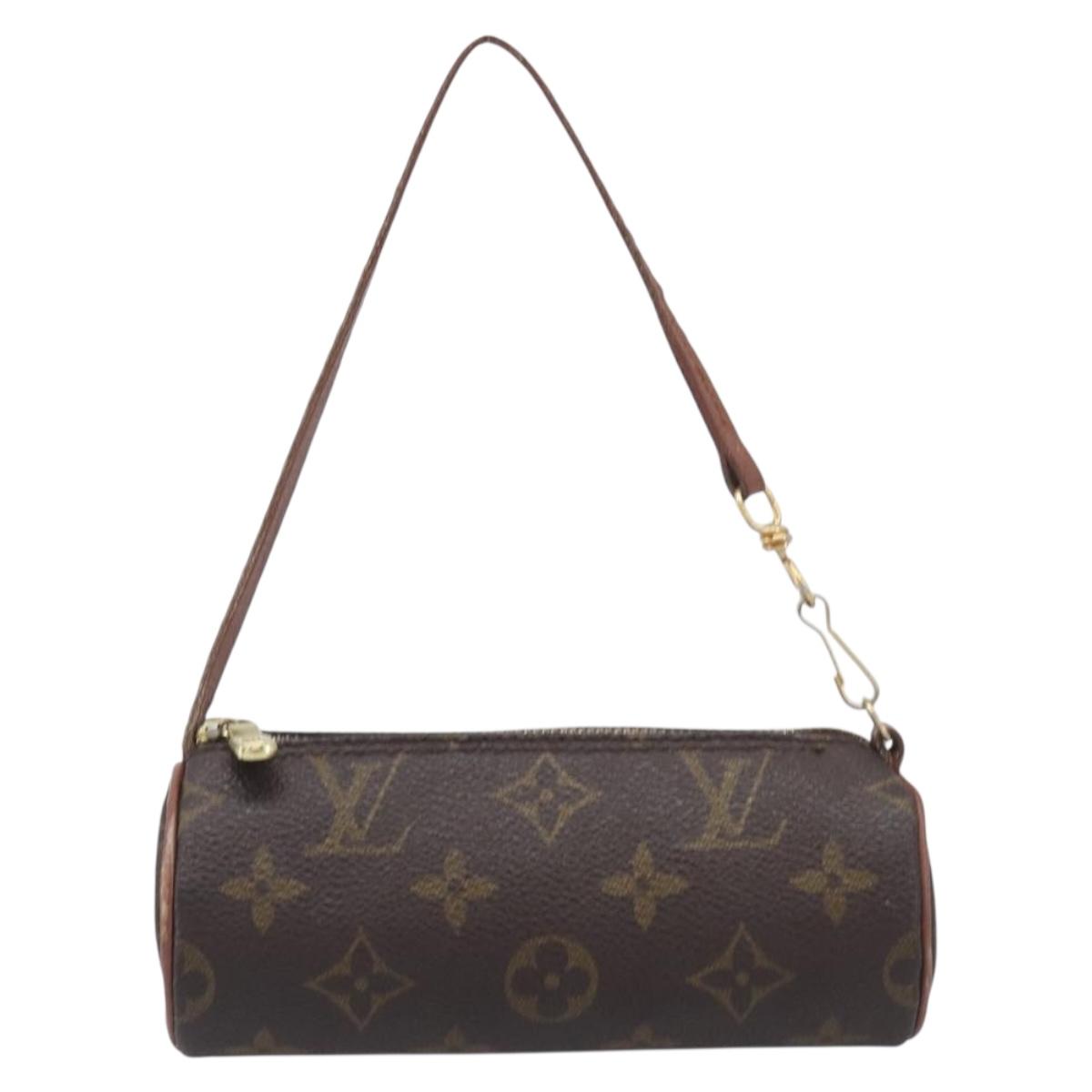 LOUIS VUITTON Monogram Papillon Pouch LV Auth BA16194