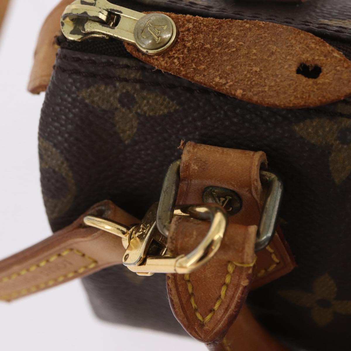 LOUIS VUITTON Monogram Mini Speedy Hand Bag M41534 LV Auth BA16201A