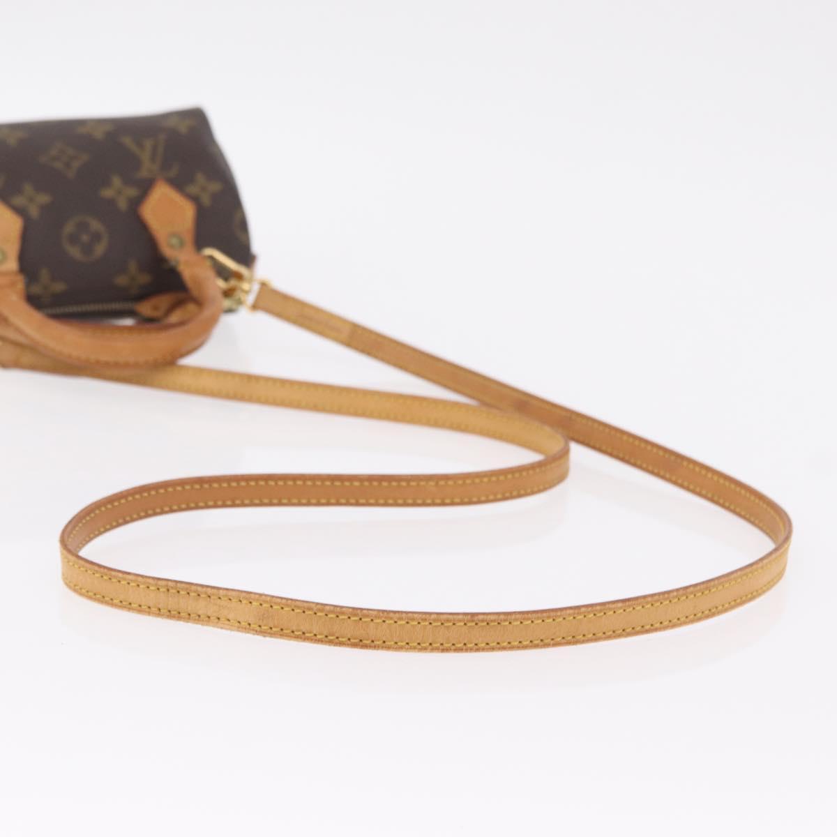 LOUIS VUITTON Monogram Mini Speedy Hand Bag M41534 LV Auth BA16201A