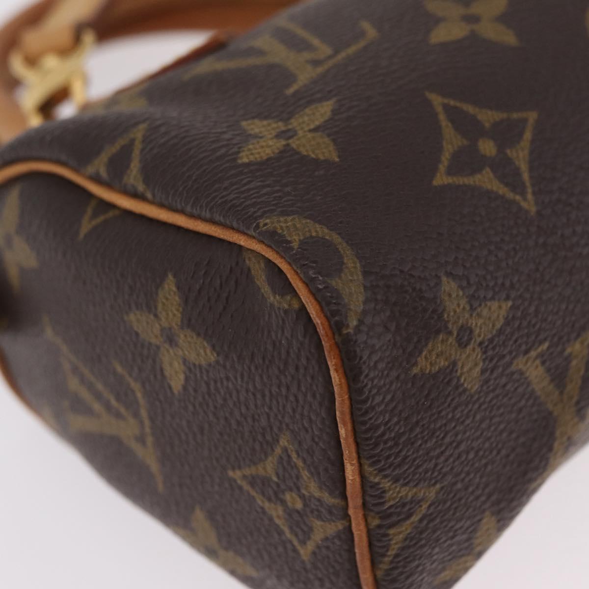 LOUIS VUITTON Monogram Mini Speedy Hand Bag M41534 LV Auth BA16201A