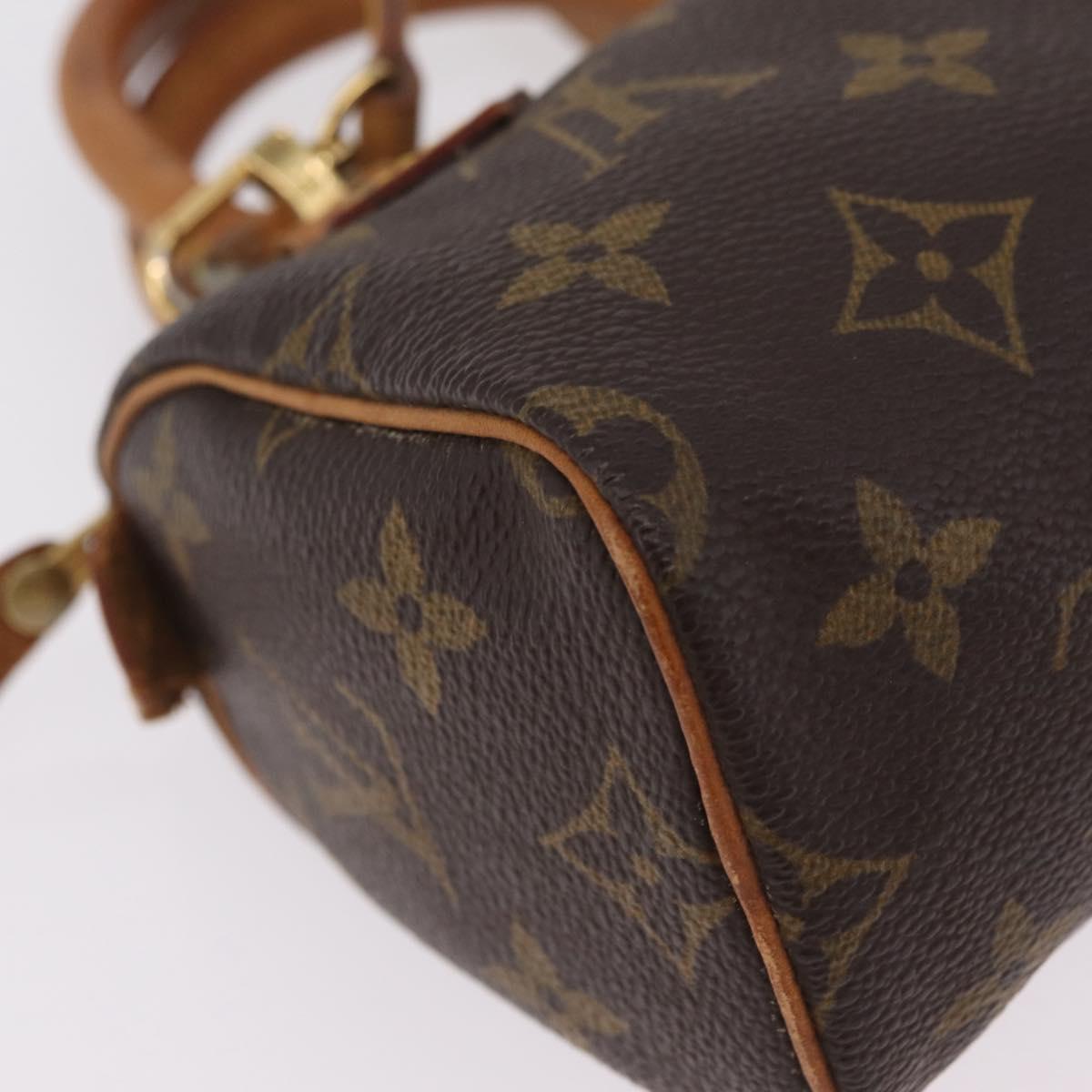 LOUIS VUITTON Monogram Mini Speedy Hand Bag M41534 LV Auth BA16201A