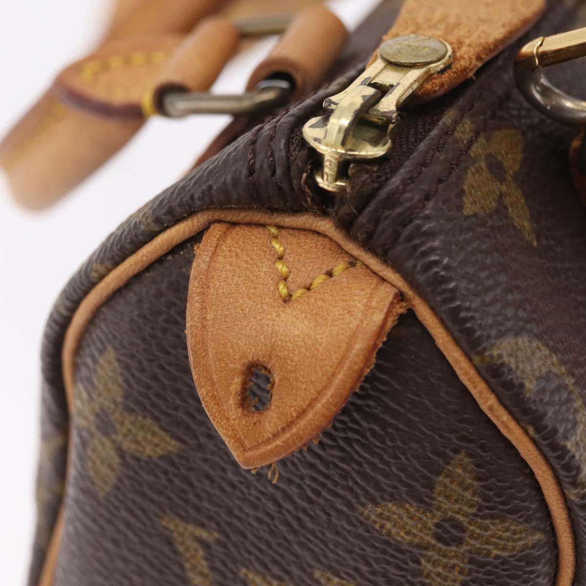 LOUIS VUITTON Monogram Mini Speedy Hand Bag M41534 LV Auth BA16201A
