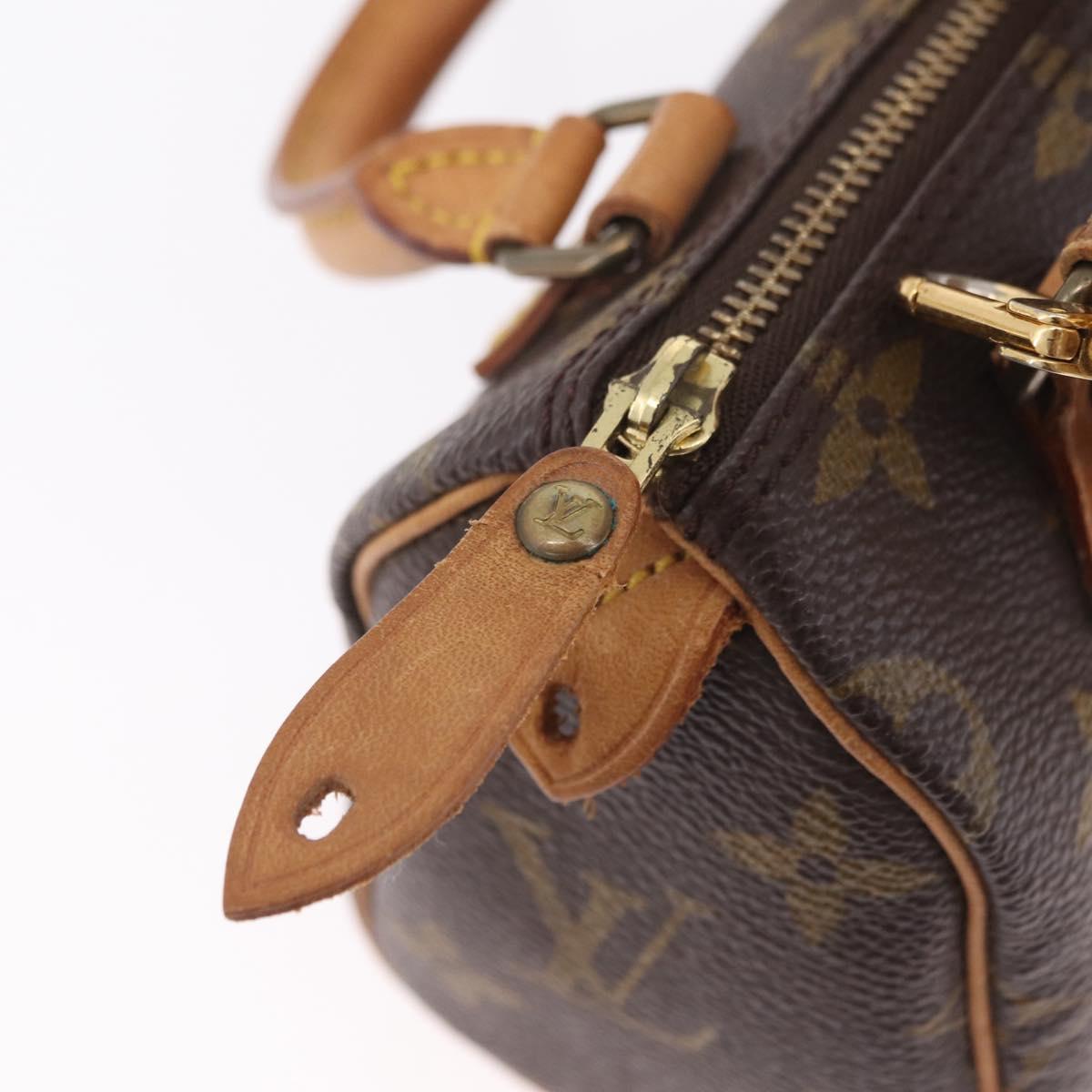 LOUIS VUITTON Monogram Mini Speedy Hand Bag M41534 LV Auth BA16201A