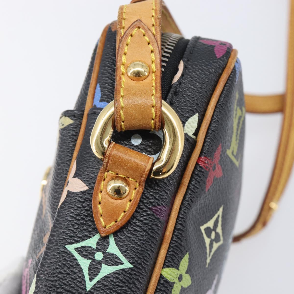 LOUIS VUITTON Monogram Multicolor Lift Shoulder Bag Black M40056 LV Auth BA16206