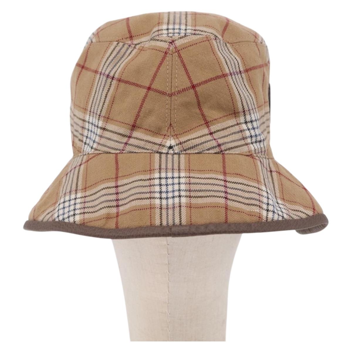 GUCCI GG Bucket Hat Canvas Beige 700851 Auth BA16213V