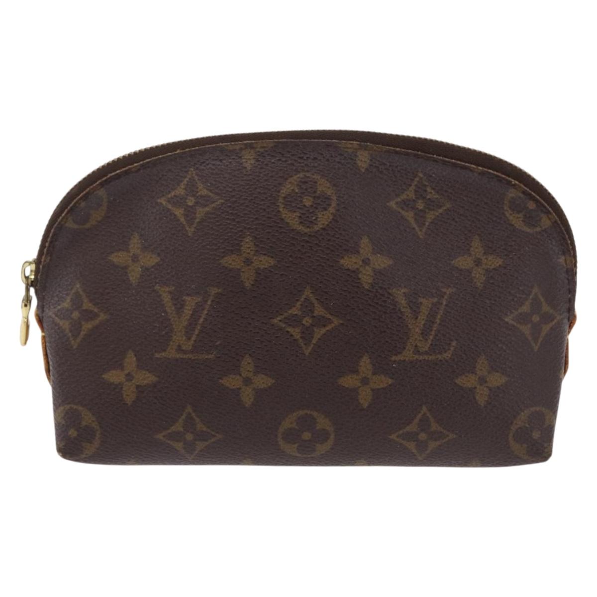 LOUIS VUITTON Monogram Cosmetic Pouch Day Planner Cover 2 Set LV Auth BA16221