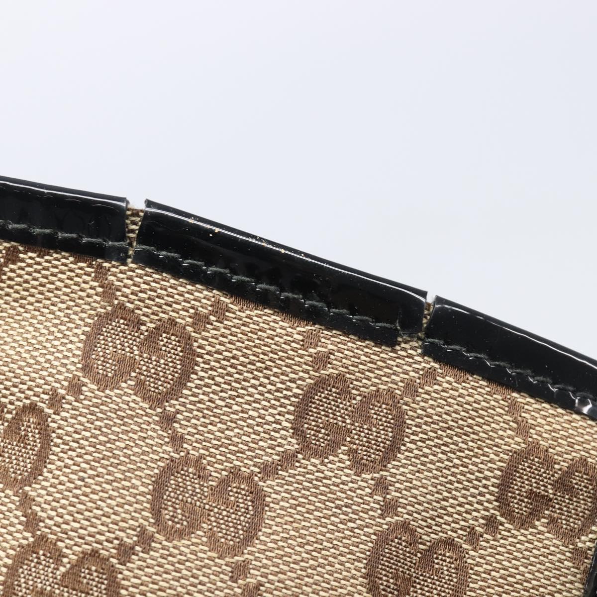 GUCCI GG Canvas Web Sherry Line Tote Bag Shoulder Bag 2 Set Beige Auth BA16222