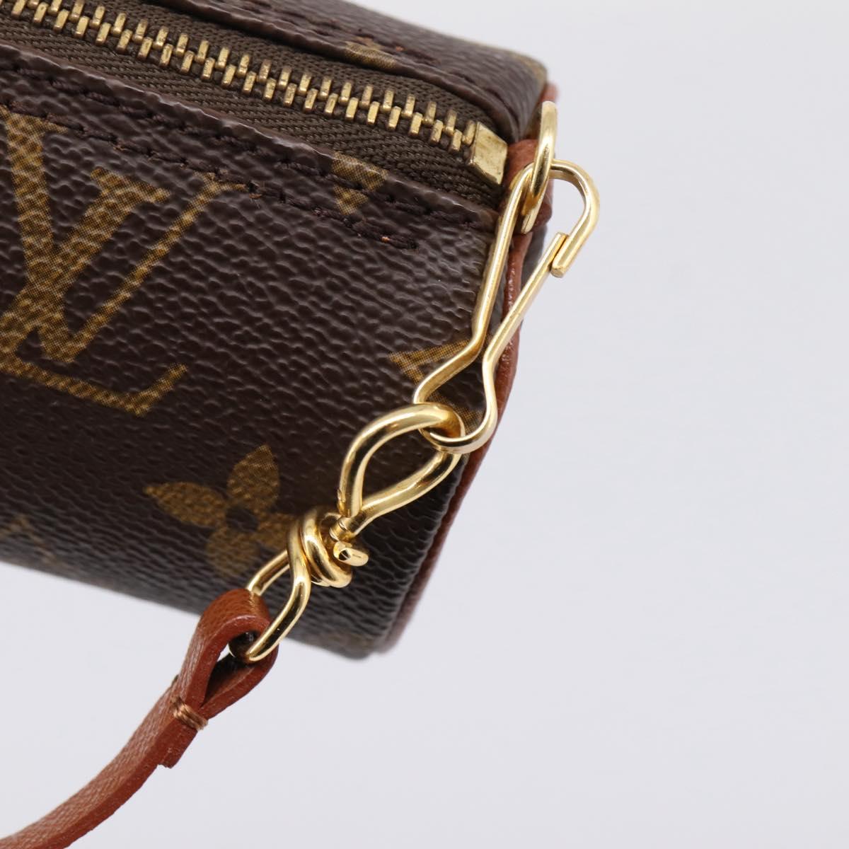 LOUIS VUITTON Monogram Papillon Pouch Pouch LV Auth BA16254A