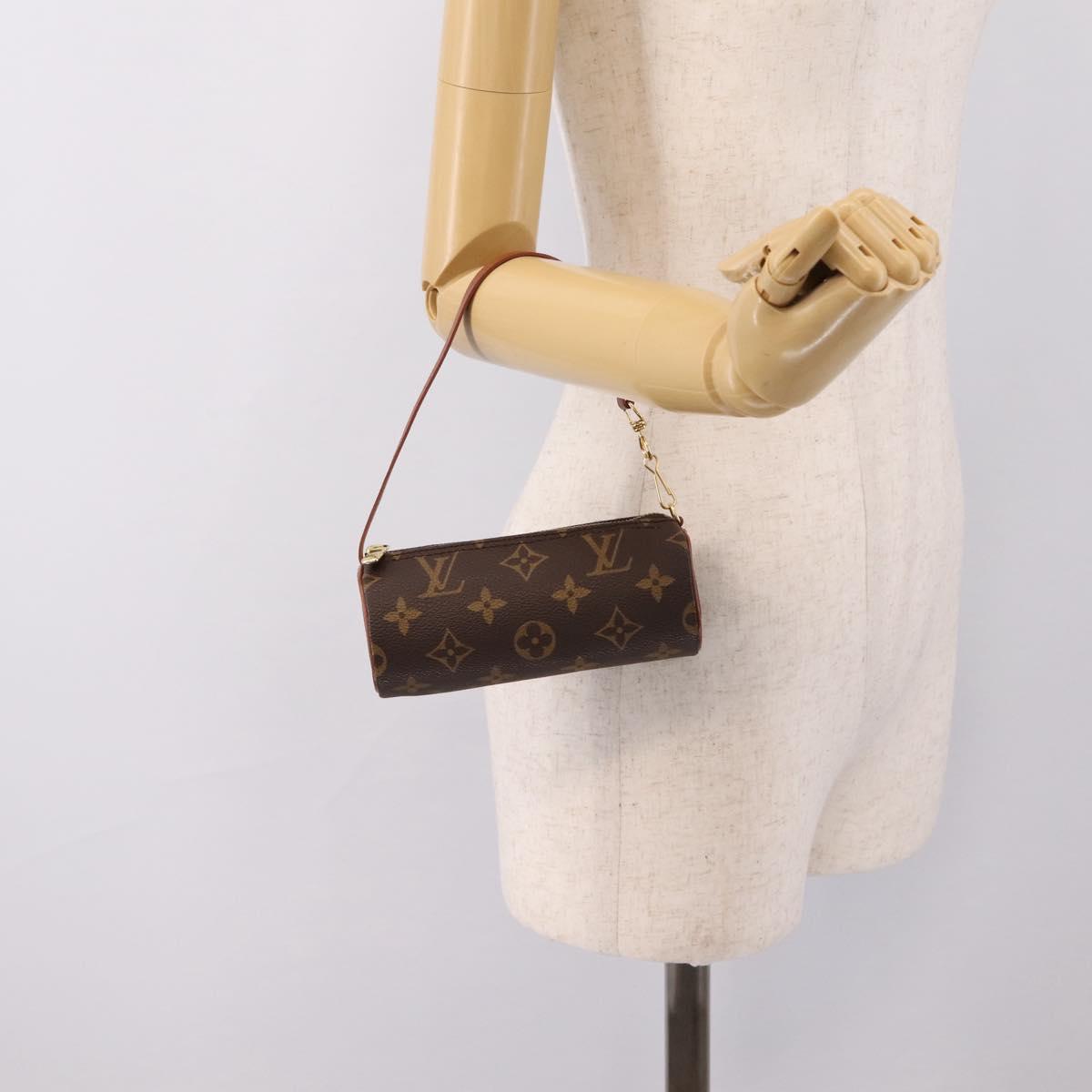 LOUIS VUITTON Monogram Papillon Pouch Pouch LV Auth BA16254A
