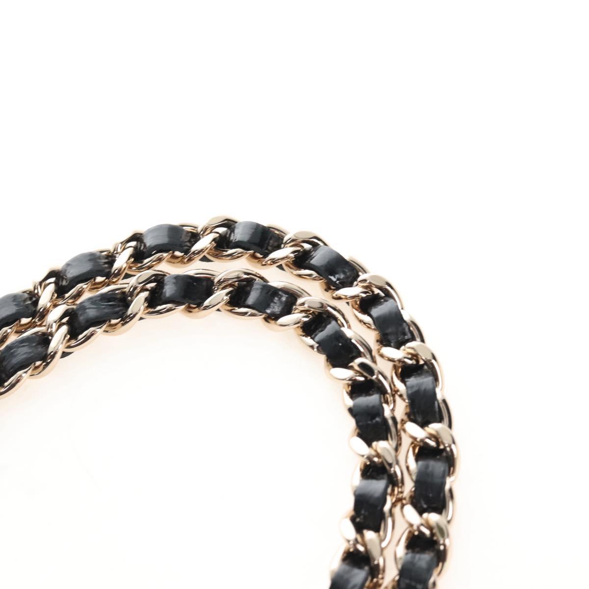 CHANEL Coconeig Chain Shoulder Bag Velvet 2way Black Gold Tone CC Auth BA16260SM