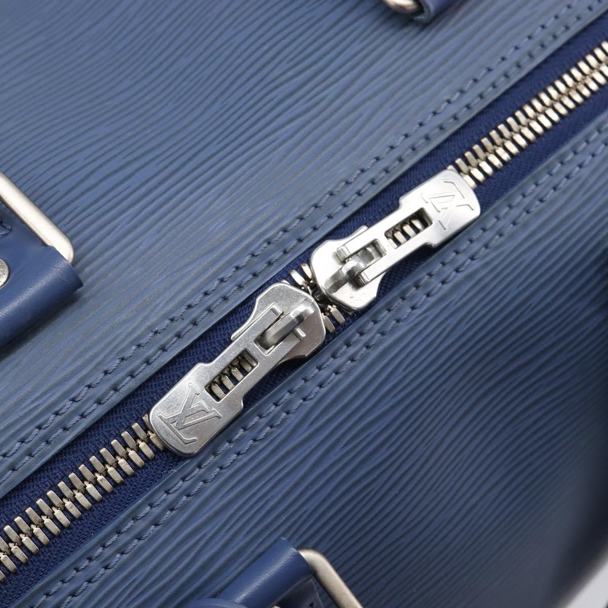 LOUIS VUITTON Epi Keepall 45 Boston Bag Blue Myrtille M5906G LV Auth BA16261V