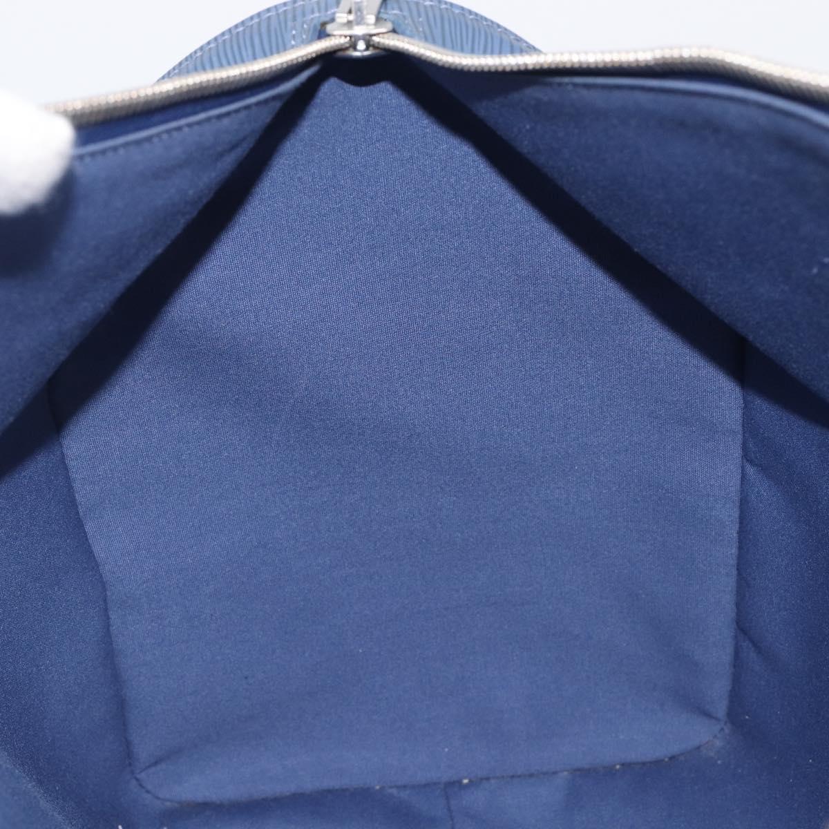 LOUIS VUITTON Epi Keepall 45 Boston Bag Blue Myrtille M5906G LV Auth BA16261V
