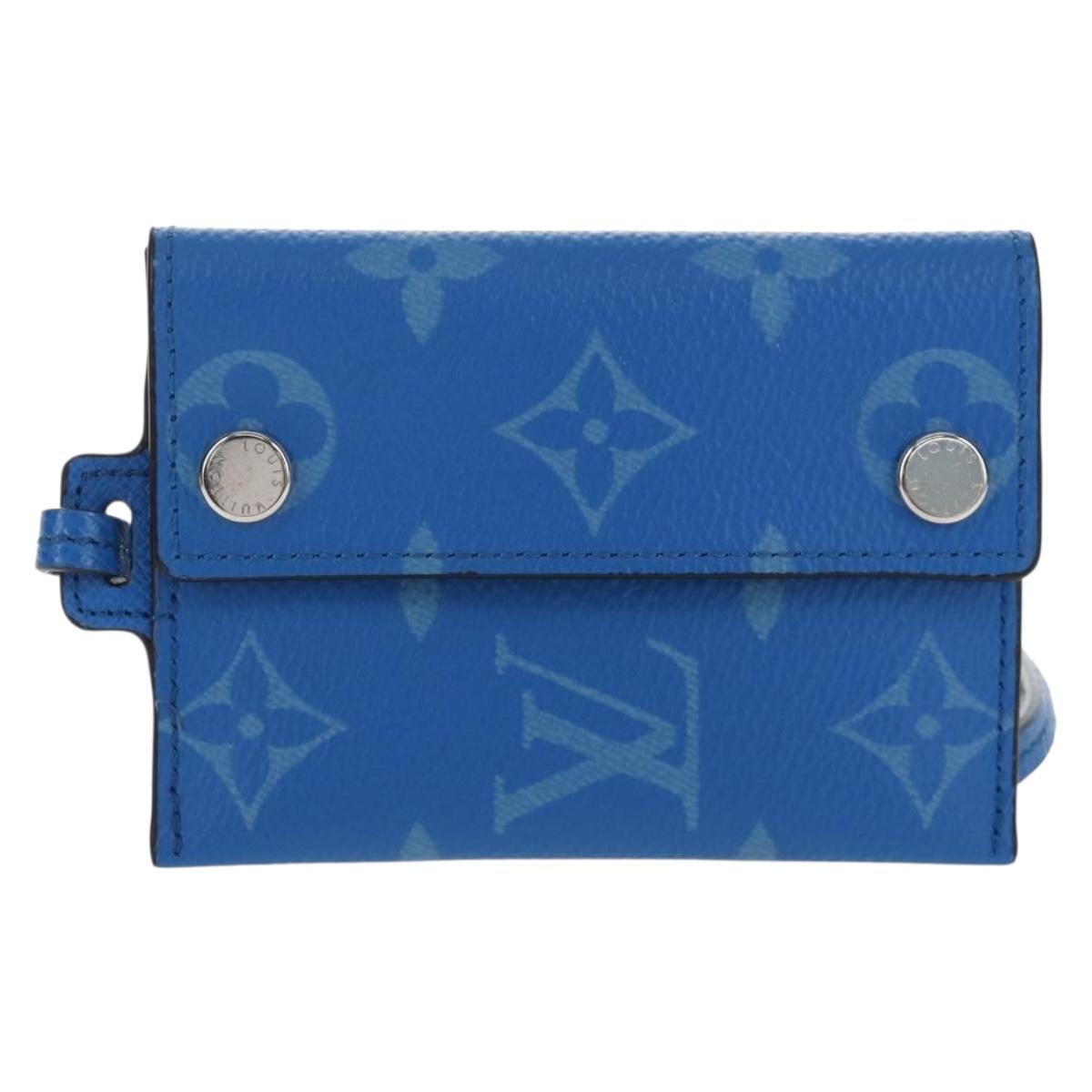 LOUIS VUITTON Monogram Taigarama Porte Cartes On Strap M83154 LV Auth BA16278M