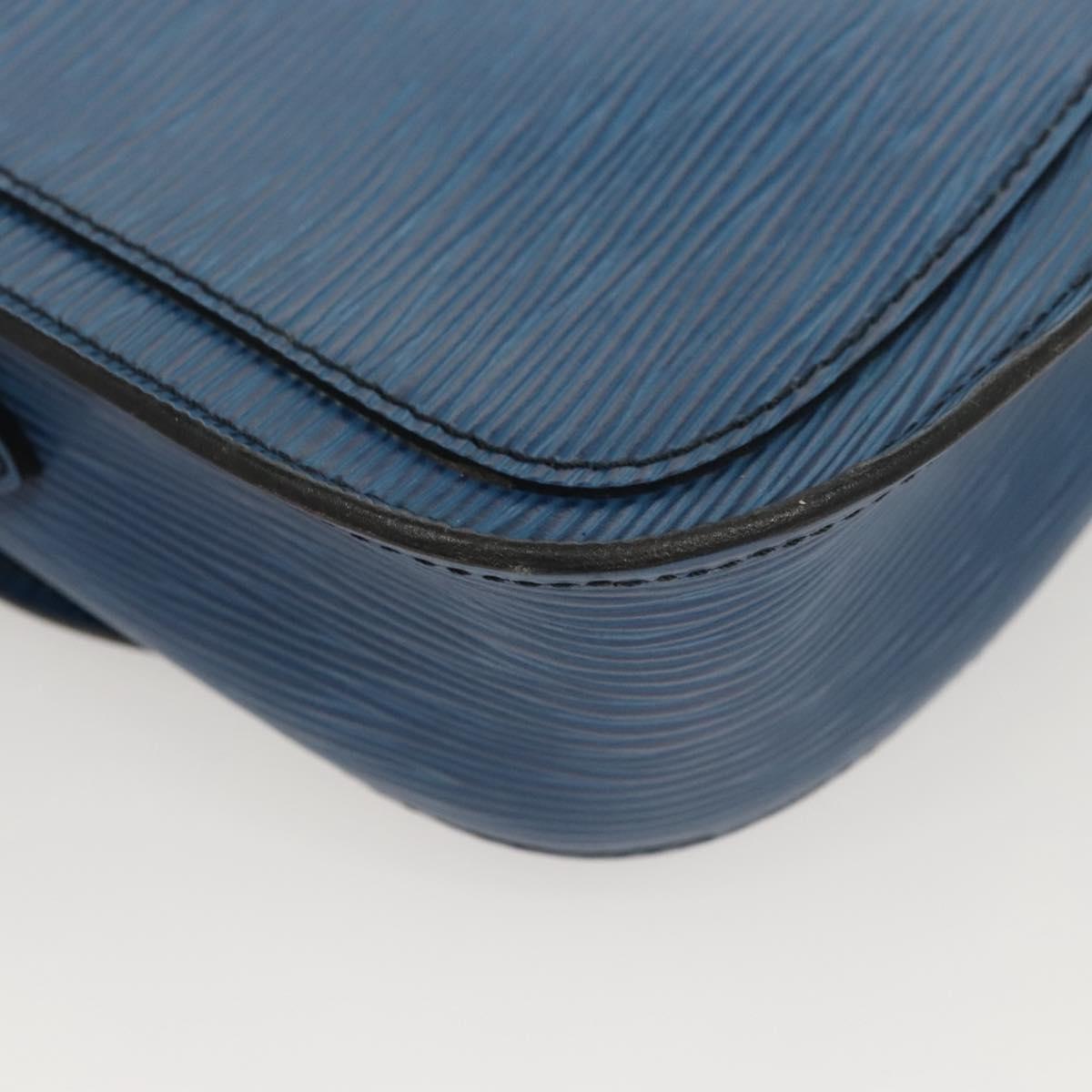 LOUIS VUITTON Epi Saint Cloud PM Shoulder Bag Blue M52195 LV Auth BA1629