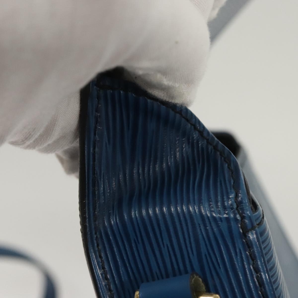 LOUIS VUITTON Epi Saint Cloud PM Shoulder Bag Blue M52195 LV Auth BA1629