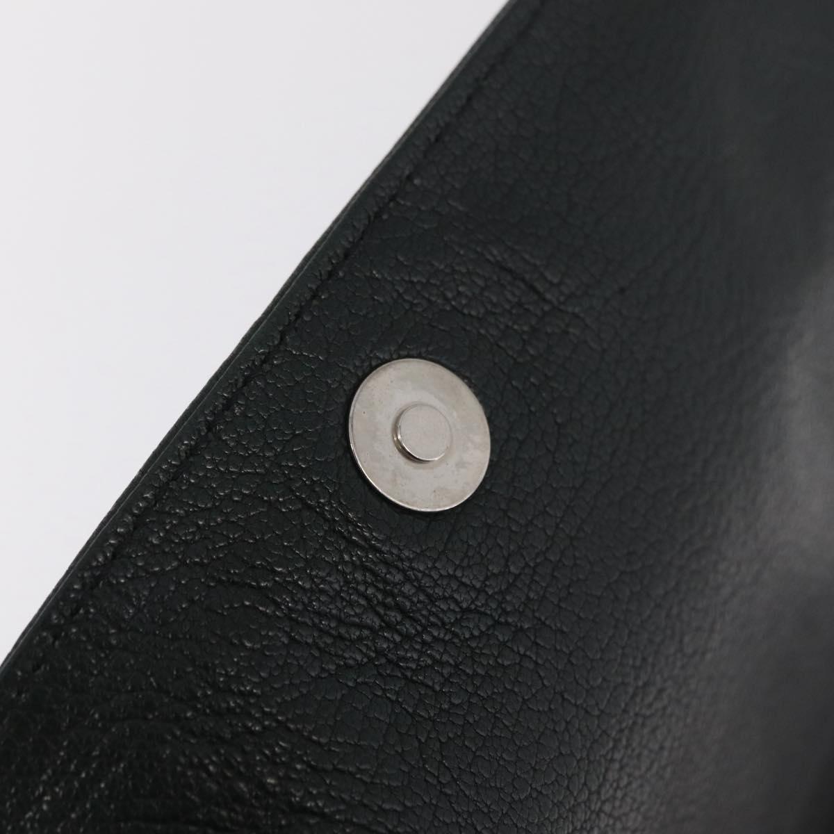 LOEWE Shoulder Bag Leather Green Silver Auth BA16294V