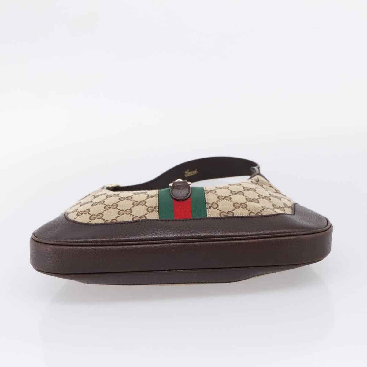 GUCCI GG Canvas New Jackie Webb Sherry Line Shoulder Bag 153696 Auth BA16302V