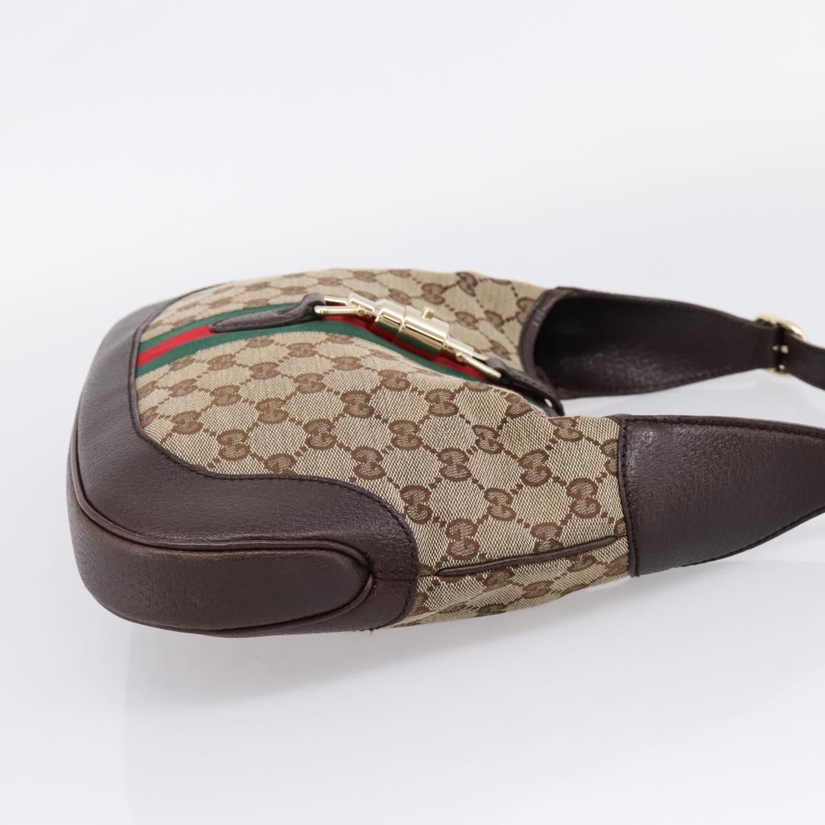 GUCCI GG Canvas New Jackie Webb Sherry Line Shoulder Bag 153696 Auth BA16302V