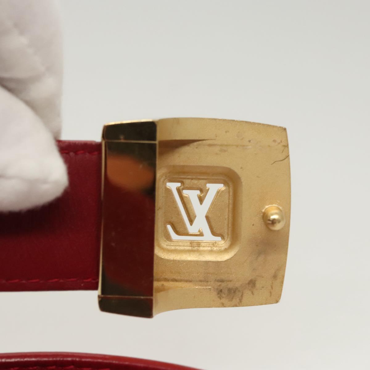 LOUIS VUITTON Multicolor Ceinture Care Belt 37.8"" White M9682 Auth BA1635