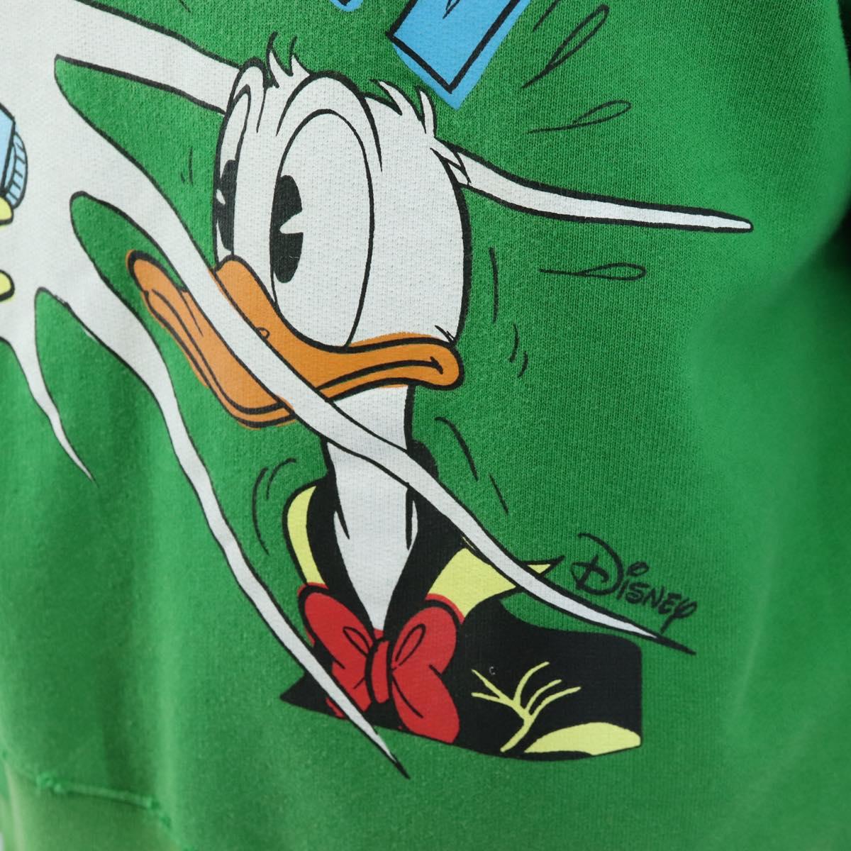 GUCCI x Disney Donald Duck Trainer Cotton Green Disney Auth BA16350M