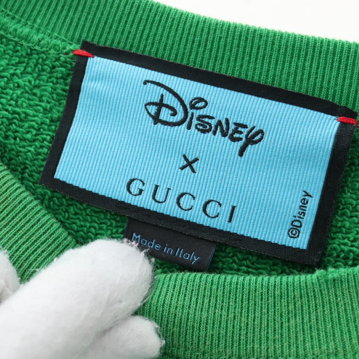 GUCCI x Disney Donald Duck Trainer Cotton Green Disney Auth BA16350M