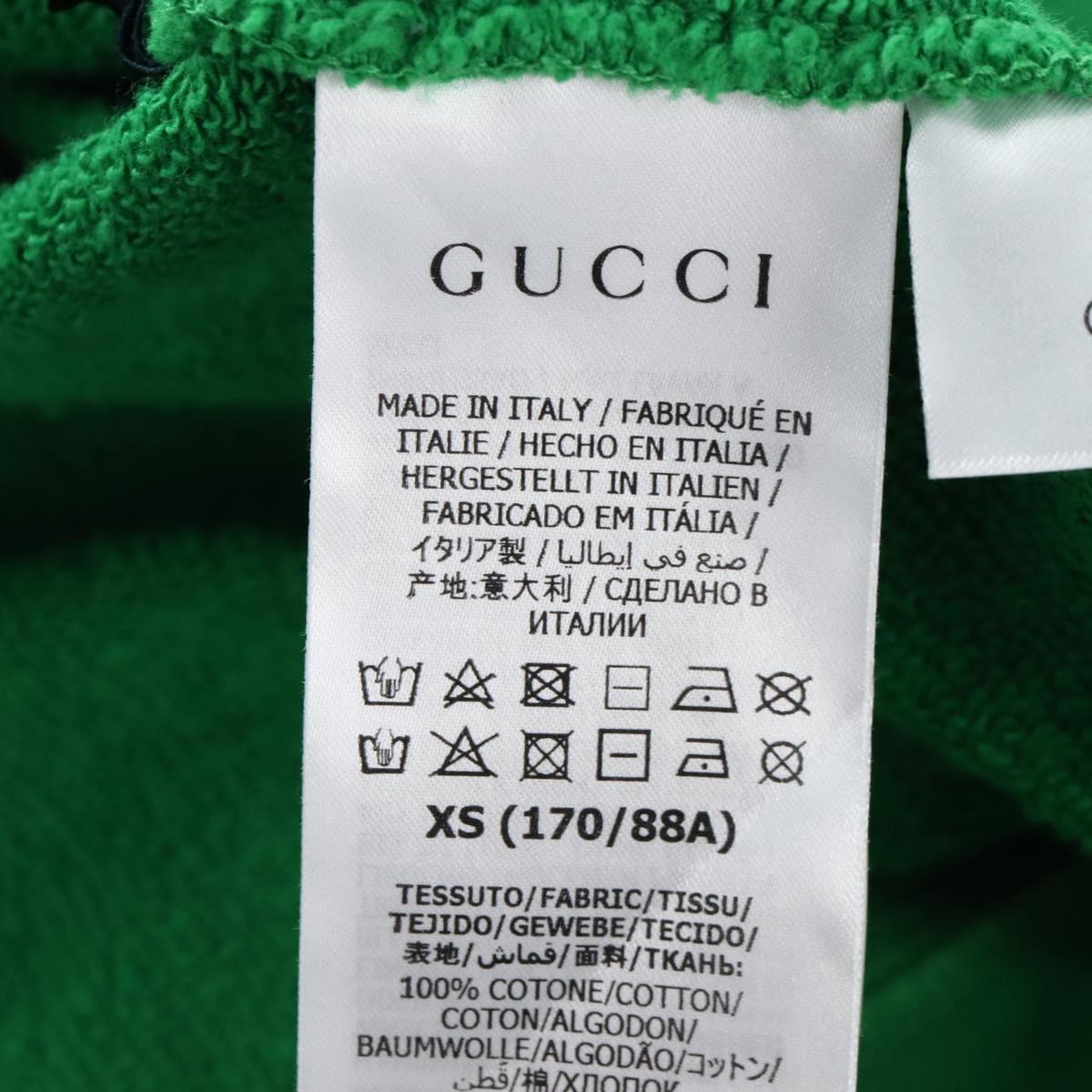 GUCCI x Disney Donald Duck Trainer Cotton Green Disney Auth BA16350M