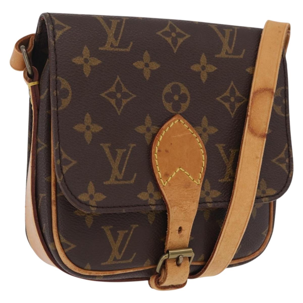 LOUIS VUITTON Monogram Cartouchiere PM Shoulder Bag M51254 LV Auth BA16358