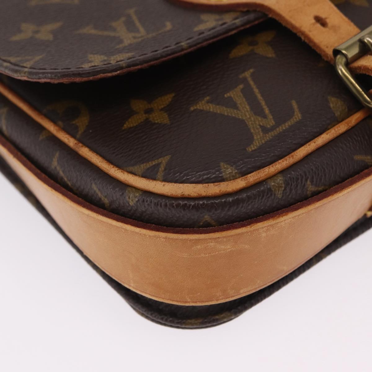 LOUIS VUITTON Monogram Cartouchiere PM Shoulder Bag M51254 LV Auth BA16358