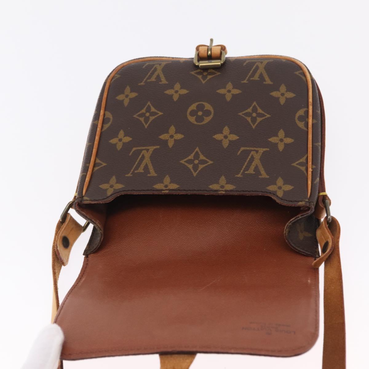 LOUIS VUITTON Monogram Cartouchiere PM Shoulder Bag M51254 LV Auth BA16358